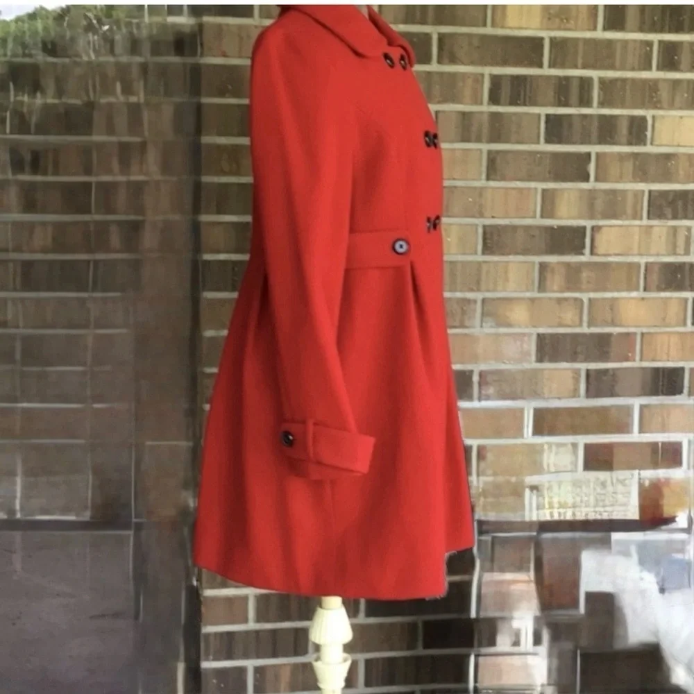 Old Navy Vibrant Red Double-Breasted Bomber Jacket